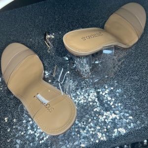 Clear & Neutral Heels